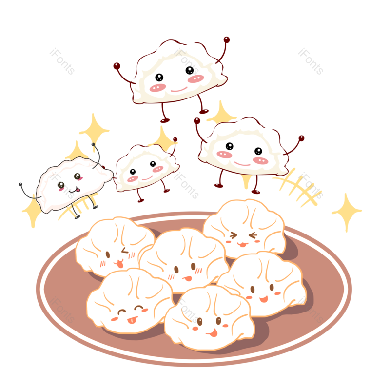 装饰图片,卡通元素,饺子PNG,免抠素材